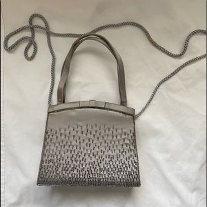 Grey evening bag